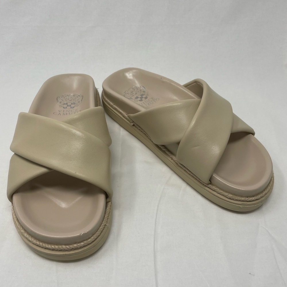 Vince Camuto Tan slip-on sandal